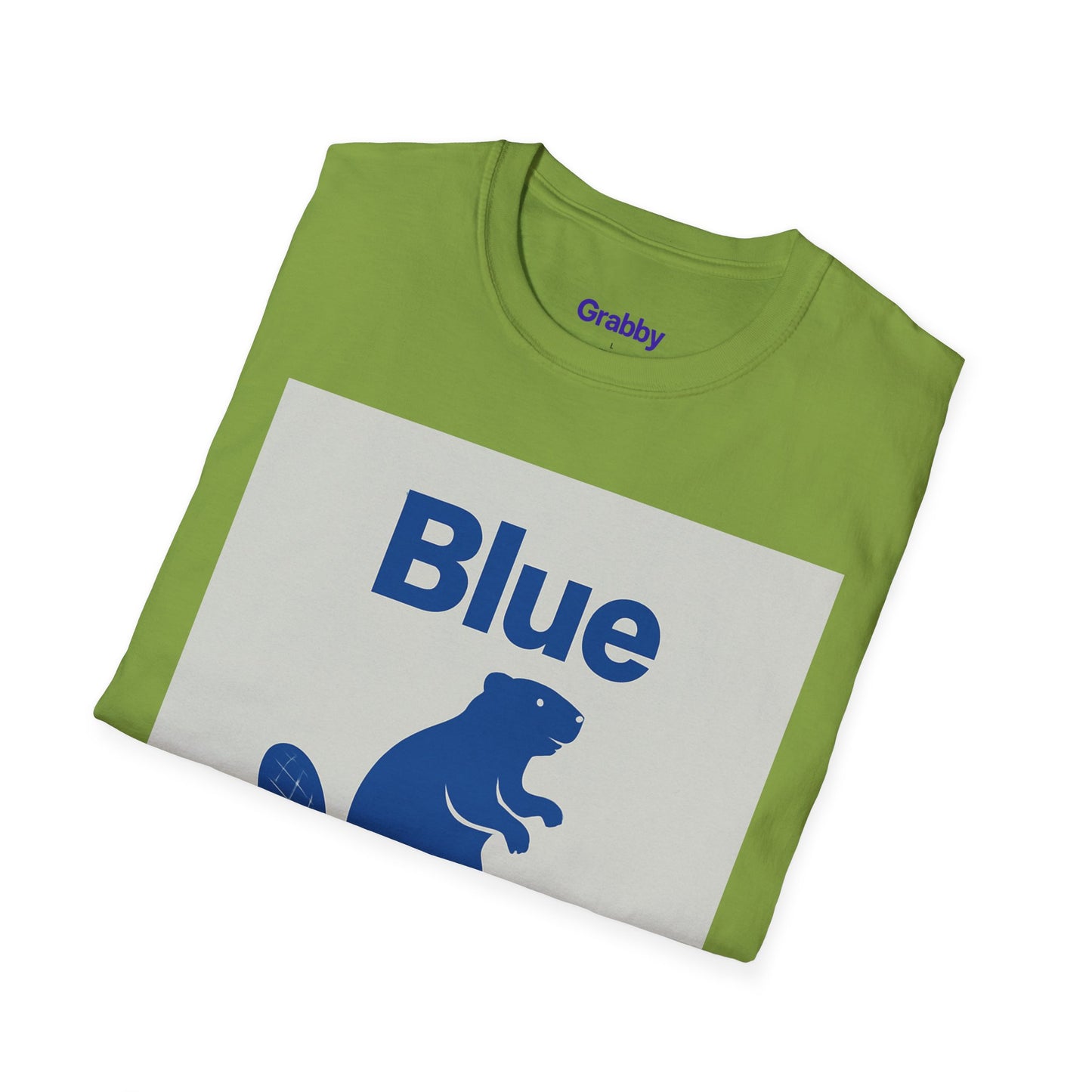 Blue Beaver Unisex Softstyle T-Shirt, Casual Wear, Great for Gifts, Nature Lovers, Wildlife Enthusiasts, Fun Shirt for Any Occasion