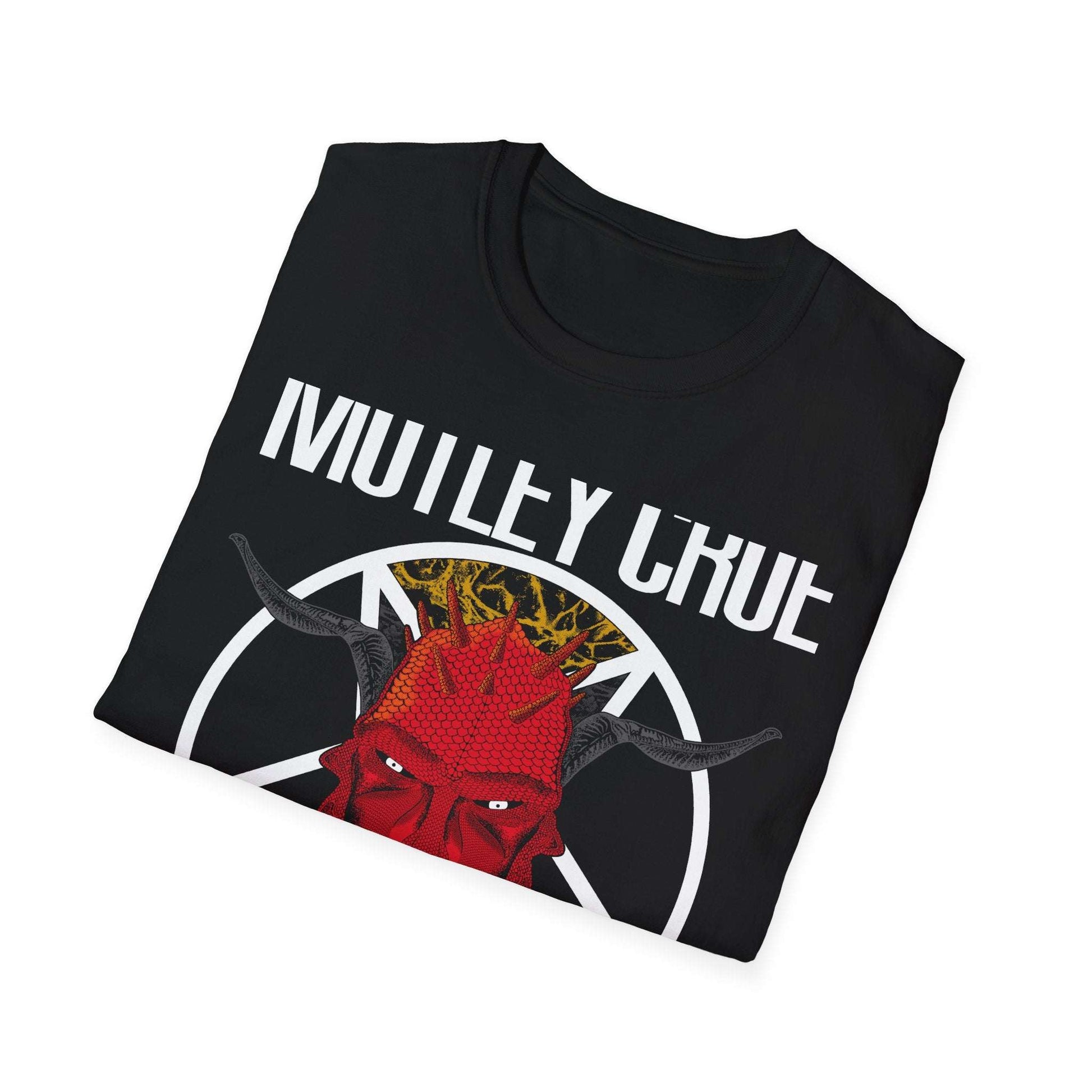 Rock Fan Unisex Softstyle T-Shirt - Motley Crue Eighties Rock Nostalgia Tee