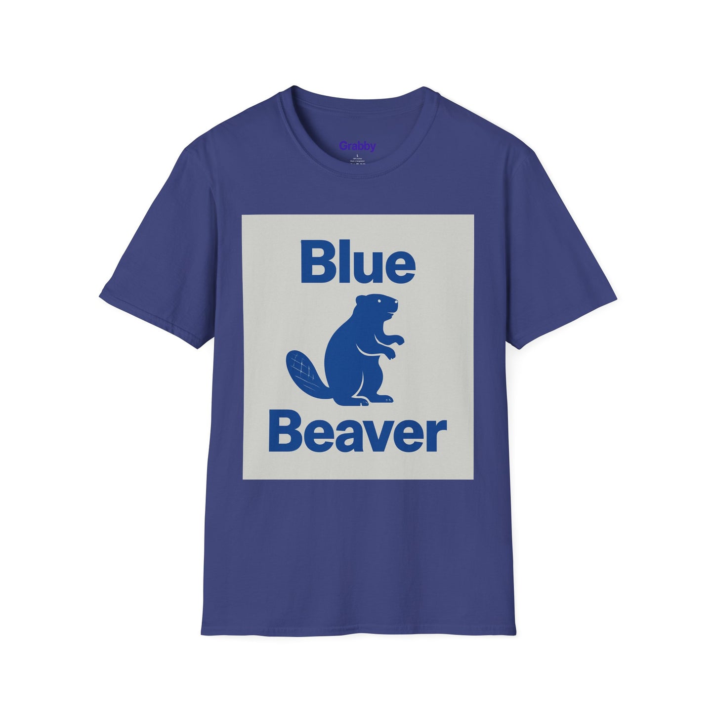 Blue Beaver Unisex Softstyle T-Shirt, Casual Wear, Great for Gifts, Nature Lovers, Wildlife Enthusiasts, Fun Shirt for Any Occasion