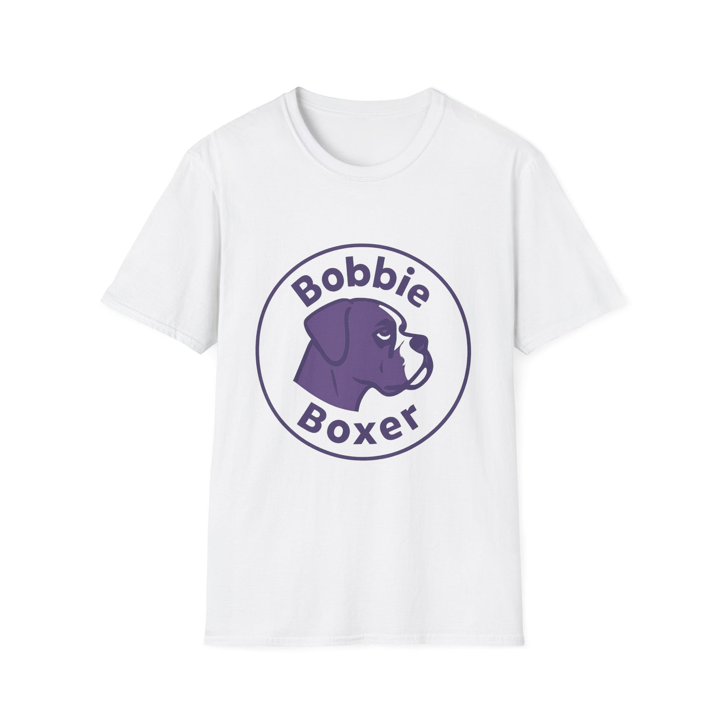 Personalized Boxer Dog T-Shirt, Perfect Gift for Dog Lovers, Cute Pet Apparel, Birthday Gift, Unisex Softstyle Tee