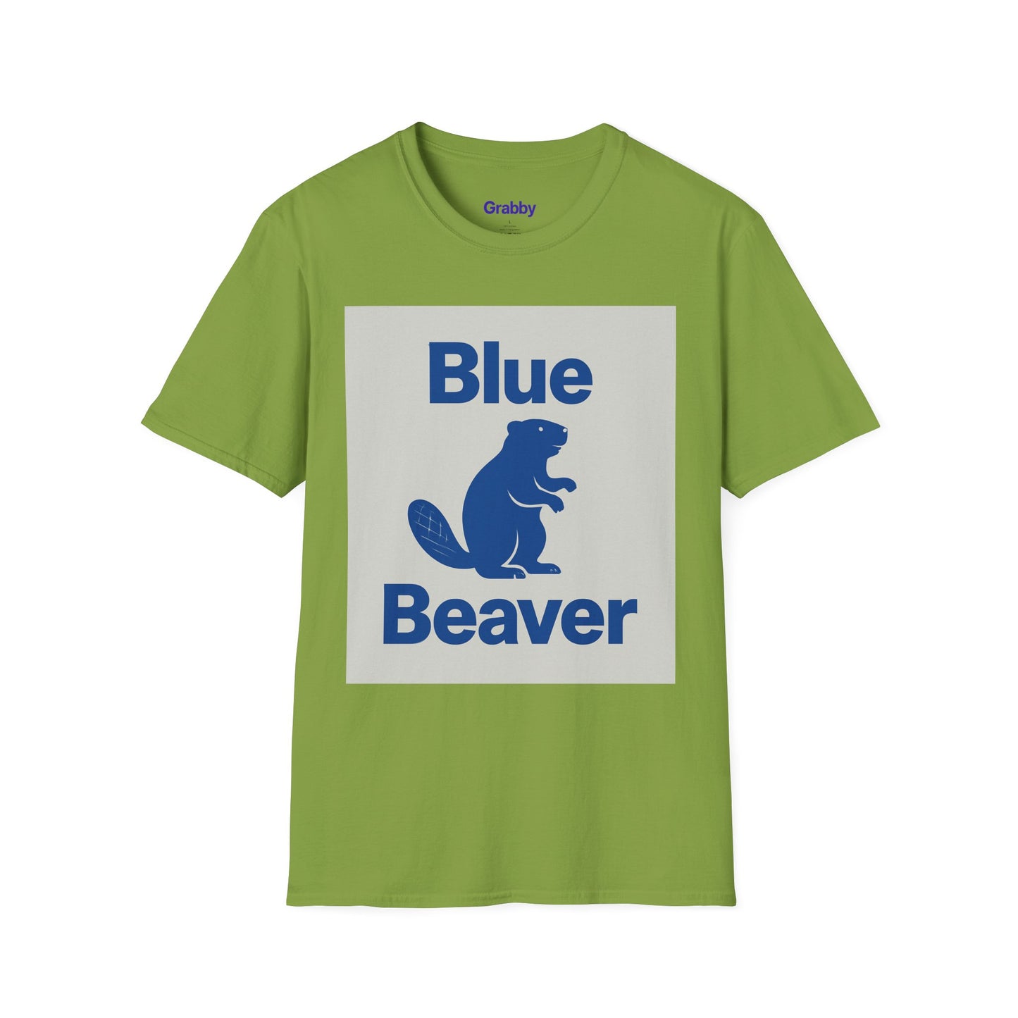 Blue Beaver Unisex Softstyle T-Shirt, Casual Wear, Great for Gifts, Nature Lovers, Wildlife Enthusiasts, Fun Shirt for Any Occasion