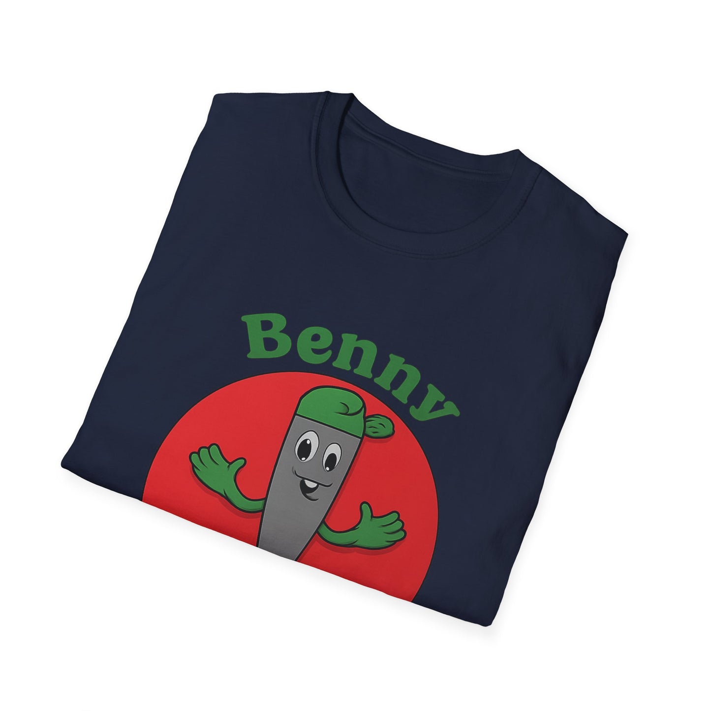 Benny Bat Unisex Softstyle T-Shirt - Fun Graphic Tee for Kids, Perfect for Parties, Birthdays, and Everyday Wear, Cute Apparel, Gift Idea