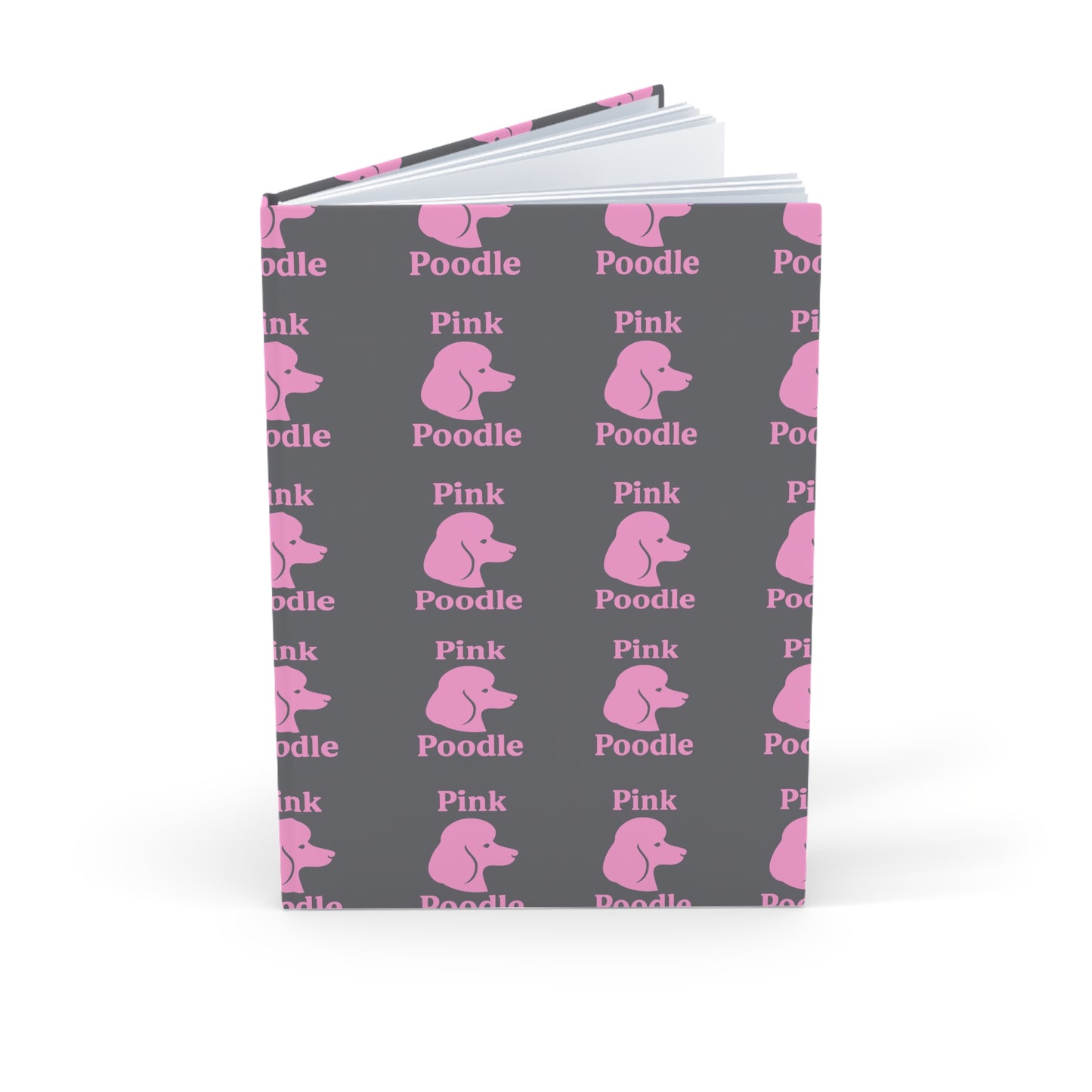 Pink Poodle Hardcover Journal - Cute Notebook for Dog Lovers, Writing Diary, Gift for Pet Owners, Journaling, Scrapbooking