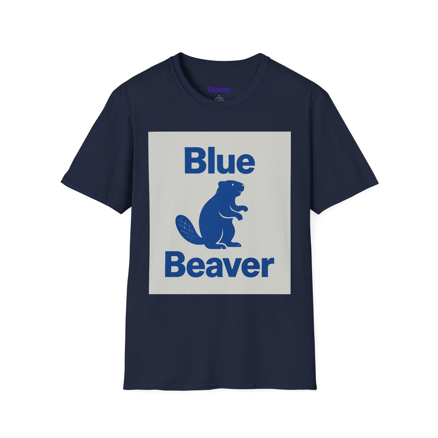 Blue Beaver Unisex Softstyle T-Shirt, Casual Wear, Great for Gifts, Nature Lovers, Wildlife Enthusiasts, Fun Shirt for Any Occasion