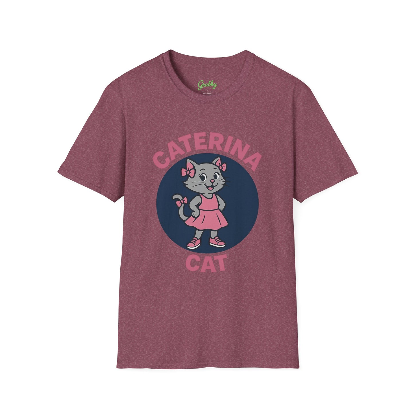 Cute Cat Graphic T-Shirt, Caterina Cat Design, Unisex Tee for Cat Lovers, Birthday Gift, Casual Wear, Animal Lover Shirt