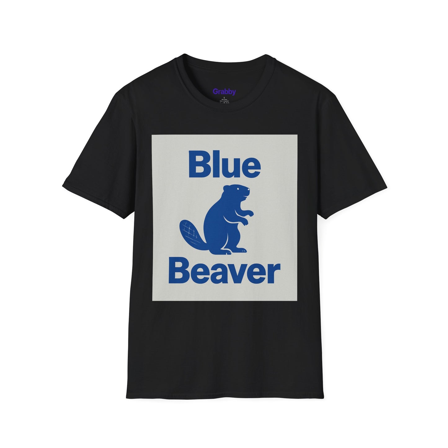 Blue Beaver Unisex Softstyle T-Shirt, Casual Wear, Great for Gifts, Nature Lovers, Wildlife Enthusiasts, Fun Shirt for Any Occasion