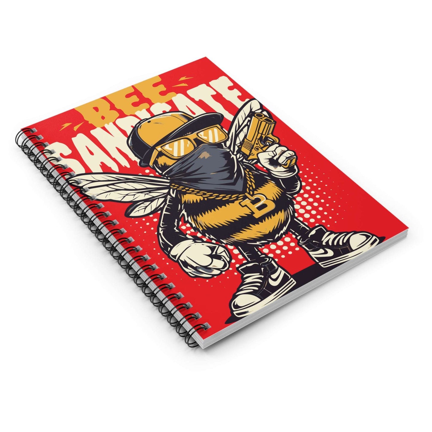 Street Art Spiral Notebook - Bee Gangsta, Cool Notebook for Students, Unique Journal Gift, Urban Style Sketchbook, Graffiti-Inspired [...]